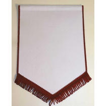 Banderín Escudo 200x130mm Blanco Rojo