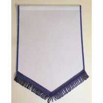 Banderín Escudo 250x180mm Blanco Azul