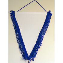 Banderín Triangular 200x130mm Blanco Azul