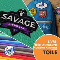 Livre d'échantillons de toile imperméable à effet nylon