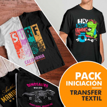 Pack de iniciación al papel transfer láser sobre textil