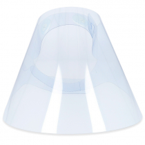 Pantalla protectora facial de plástico RPET transparente