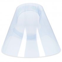Pantalla protectora facial de plástico RPET transparente