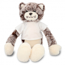 Plush Cat with Sublimatable T-shirt