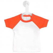 Mini camiseta bicolor con percha y ventosa - Pack de 5 uds