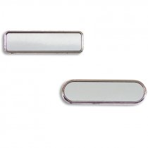 Placas identificativas de metal - Detalle placas en blanco