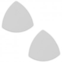 Placa de aluminio para pendientes triangulares, pack de 2 uds