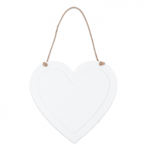 Portafotos colgante para sublimación de madera corazón