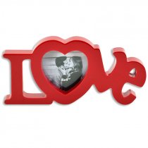 Portafotos Love 3D rojo