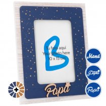 Photo frame with text Mum and Dad