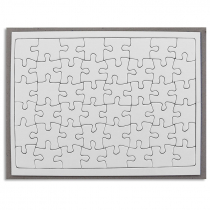 Puzzle de cartón de 48 piezas con marco transportador