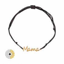 Pulseras Mamá cordón negro