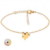 Pulseras medalla Puzzle para grabado