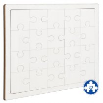 Puzzles avec cadre en bois MDF3 sublimable et base