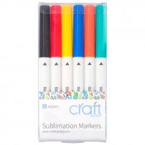 Set of 6 Craft Express Markers for Sublimation