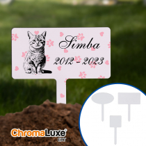EXT sublimable aluminium Pet Memorial Plaques