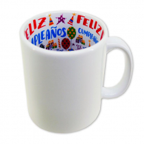 Taza para sublimación "Feliz Cumpleaños"