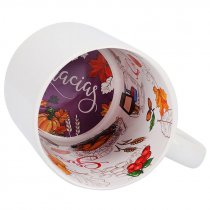 Sublimable Mug with Pre-printed Interior "Gracias"