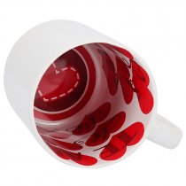 Sublimable Mug with Pre-printed Interior "Te amo"