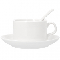 Sublimable Coffee Cup and Saucer