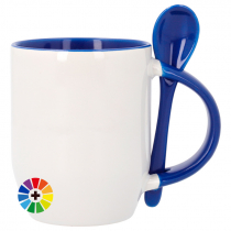 Sublimation Mug - Coloured Inner, Handle & Spoon