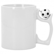 Taza blanca asa fútbol