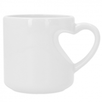 Taza corazón para sublimación