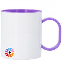 Mugs en polymère - Anse et intérieur de couleur