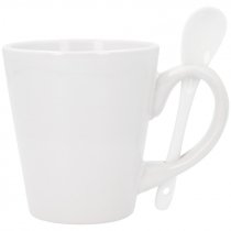 Taza cónica para sublimación con cuchara
