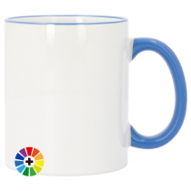 Sublimation Mug - Coloured Rim & Handle