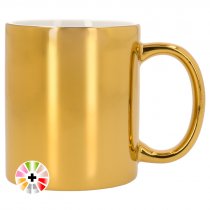 Taza de cerámica para sublimación efecto metalizado