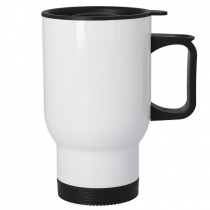 Taza termo inoxidable blanca