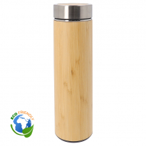 Stainless Steel & Bamboo Flask 500ml