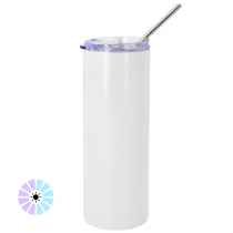 Botella para sublimación con pajita y cambio de color UV