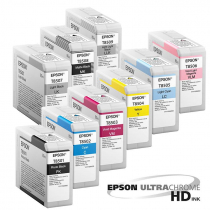 Tintas Epson UltraChrome HD para Plotter de impresión fotográfico Epson SC-P800