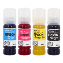 Encres de sublimation Epson en bouteilles de 90ml - Couleurs CMJN