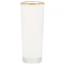 Shot glass de verre sublimable avec bord doré