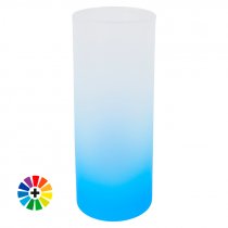 Vaso para sublimación de cristal esmerilado en colores