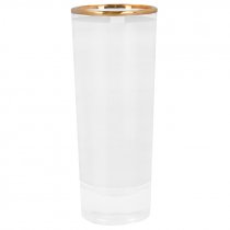 Shot glass de verre sublimable avec bord doré