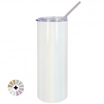Sublimation Water Bottle with straw - Glitter Finish