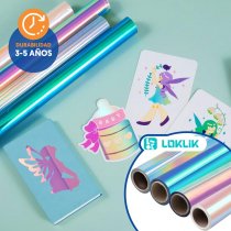 Vinilo adhesivo de corte holográfico de LokLik