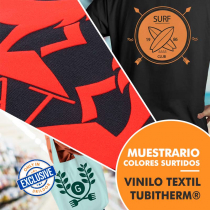 Vinilo Textil Tubitherm de Poli-Tape - Muestrario de 31 colores surtidos