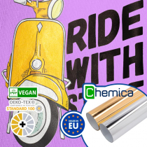Printable Metallic Textile Vinyl - MetalPrint by Chemica