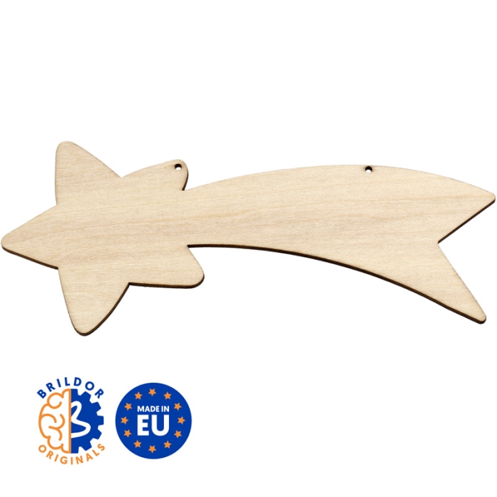 Adornos colgantes navideños madera natural sublimable - Estrella Belén Adornos colgantes navideños madera natural sublimable - Estrella Belén
