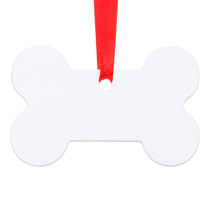 Adornos colgantes navideños FRP sublimable con cinta Adornos colgantes navideños FRP sublimable con cinta