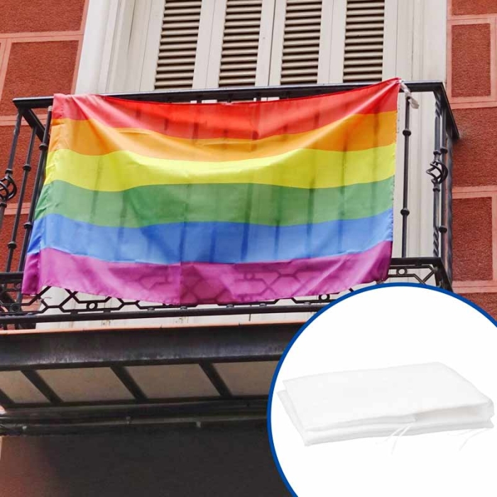 Sublimierbare Balkonbanner 50 g mit Befestigung