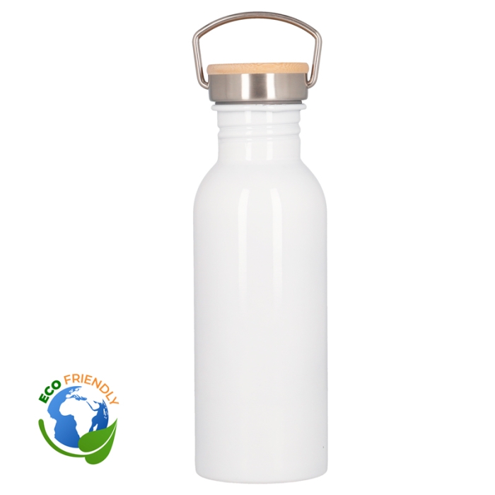 Tambours de acier inoxydable sublimable bouchon bambou Tambours de acier inoxydable sublimable bouchon bambou