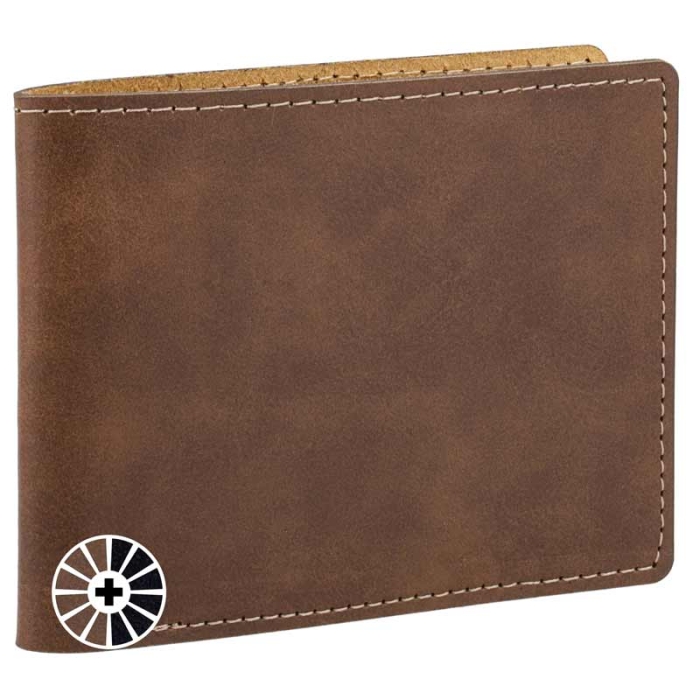 Billeteras hombre polipiel 9x12 bicolor para grabado Billeteras hombre polipiel 9x12 bicolor para grabado