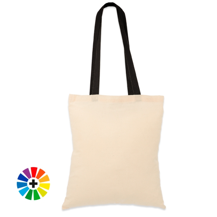Bolsas de tela de algodón 105g con asas largas Bolsas de tela de algodón 105g con asas largas