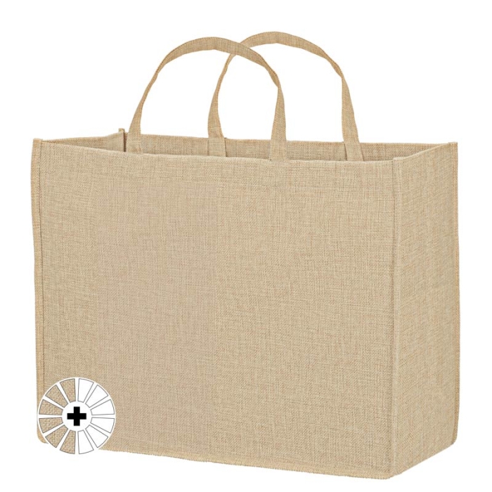 Sacs tote en lin sublimable avec soufflet